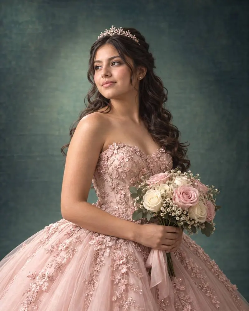 Luz María, sesión de XV años